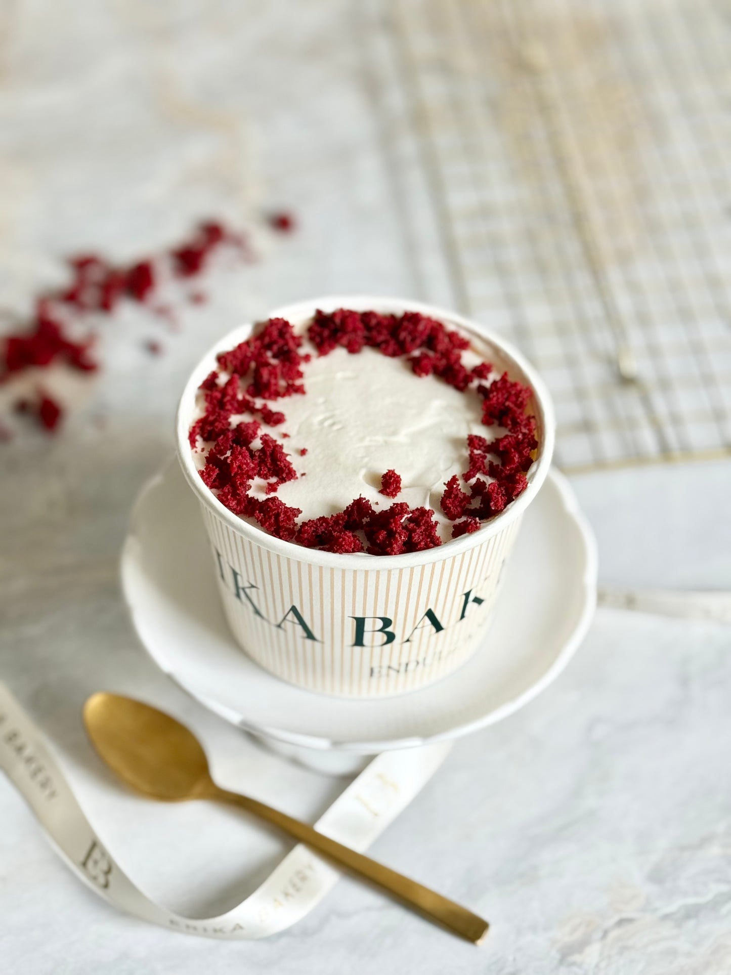 Red velvet Cheesecake Cuchareable