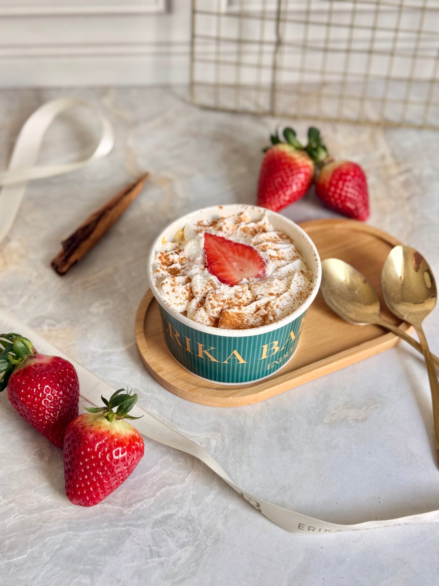 Tres leches con fresas