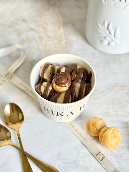 Profiterol con Nutella Cuchareable