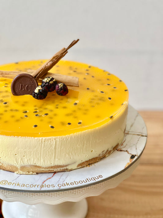 Cheesecake frío de maracuyá